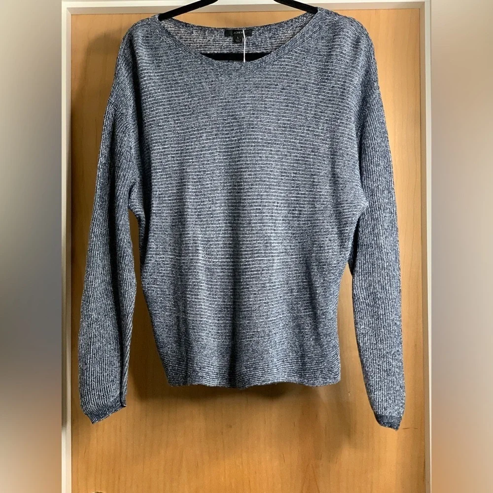 J Crew Women's Blue Knit Sweater. Size-Large